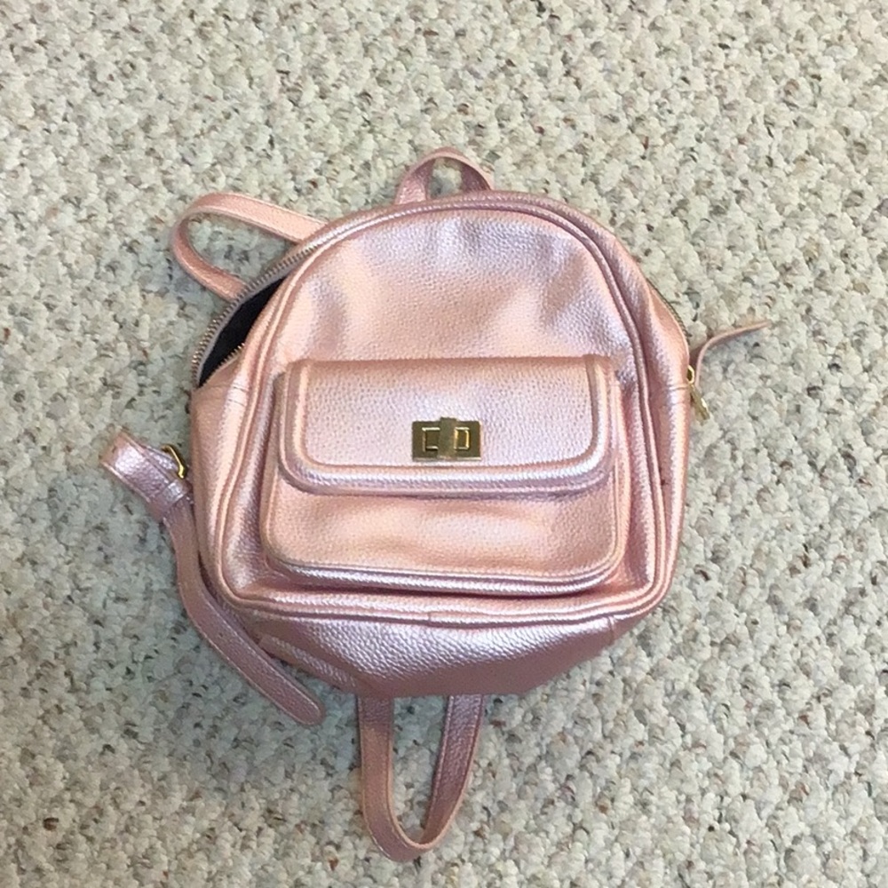 Pink mini backpack